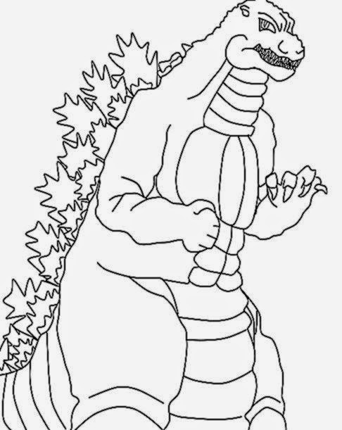 free coloring pictures godzilla coloring pictures