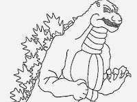 Get Godzilla Coloring Pages Pics