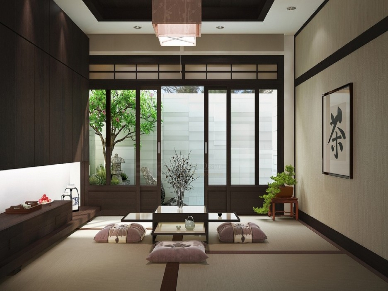 37 Desain Interior Ruang Tamu Minimalis Bergaya Jepang  
