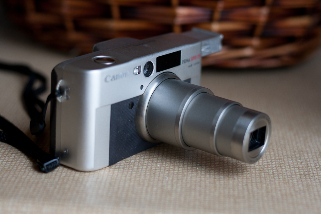 Old camera collection Canon Prima 120 (Sure Shot Classic 120)