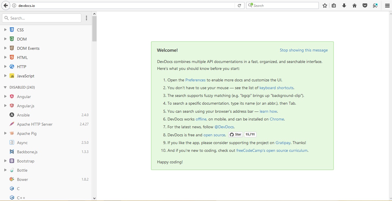 Devdocs. Devdocs