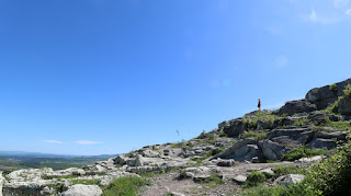 A stood admiring the view from near the top A stood admiring the view from near the top