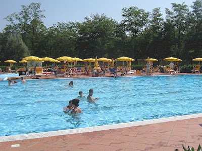 Greve in Chianti public swimming pool in Tuscany