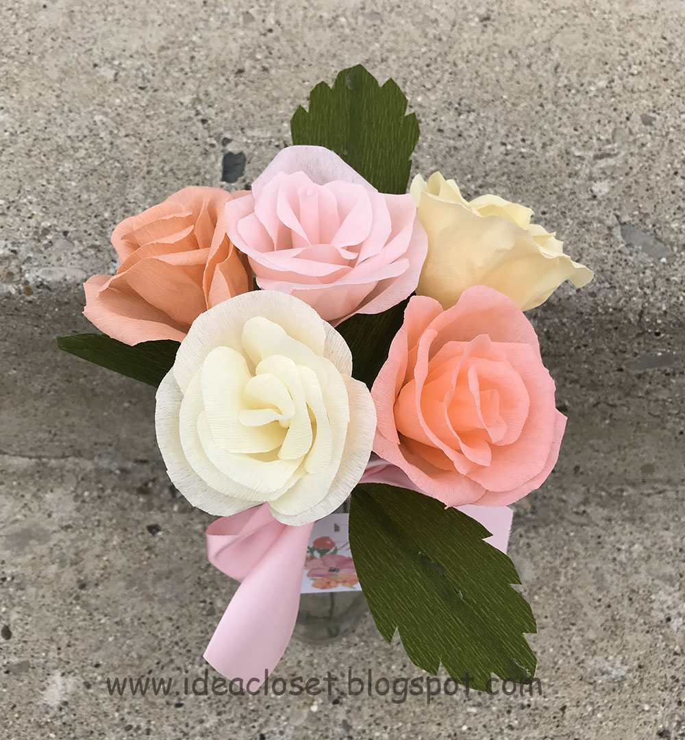 Crepe Paper Roses Idea Closet