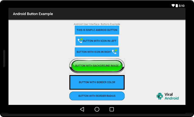 Android Button Examples