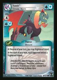My Little Pony Torch, Greater Wyrm Defenders of Equestria CCG Card