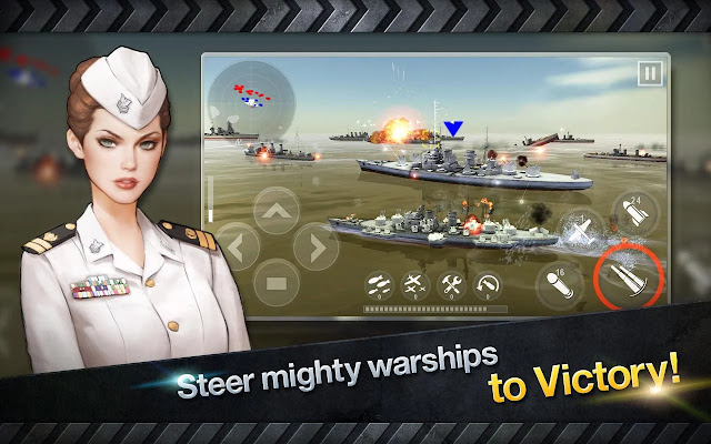 Warship Battle 3D: World War 2 warship battle 3d mod apk indir