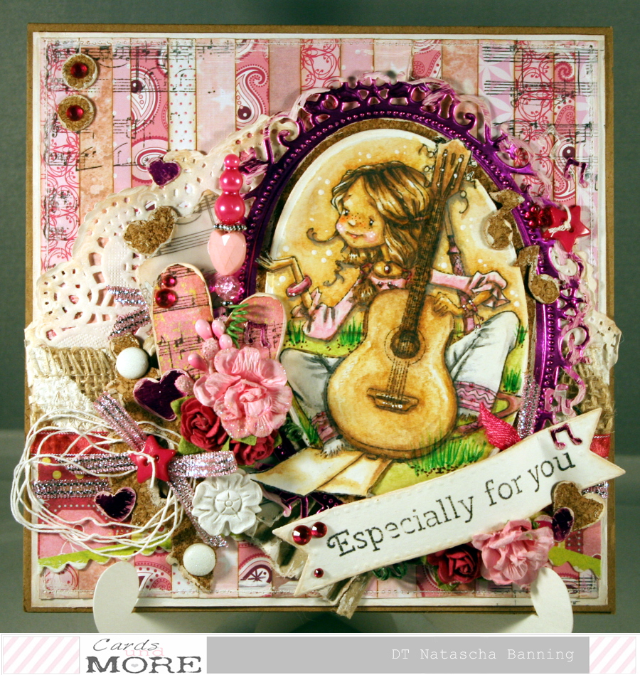 Nataschas Blog: ScrapBerry's Karte in rosa-pink