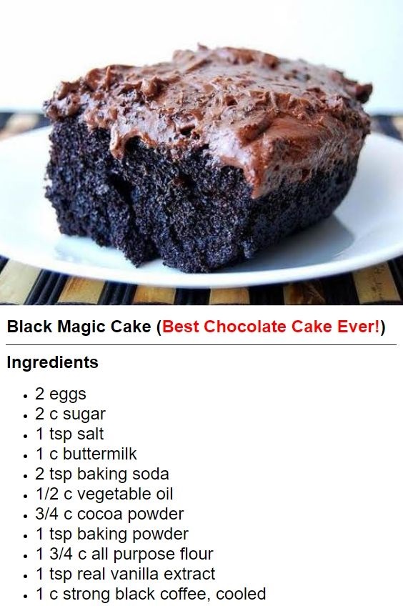 Black Magic Cake