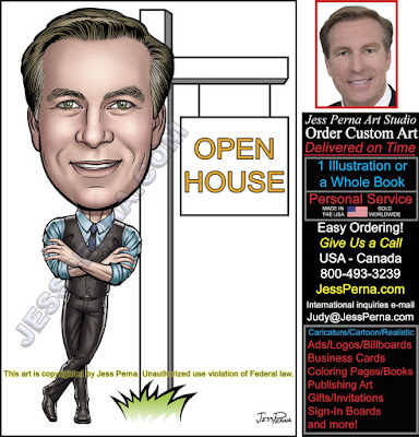 Real Estate Agent Open House Sign Ad