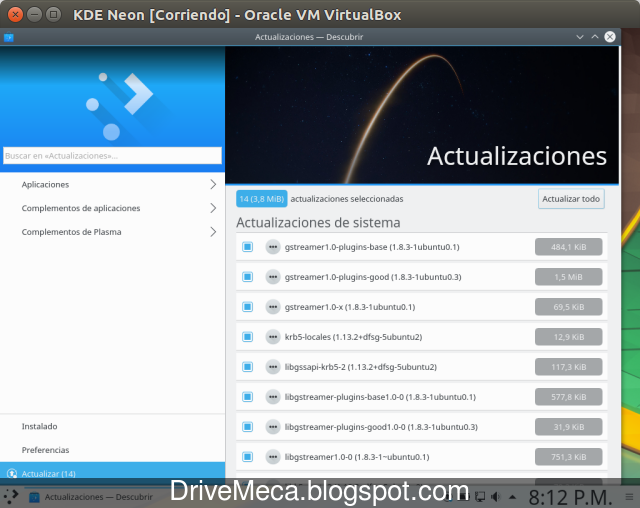 DriveMeca instalando KDE neon Plasma paso a paso