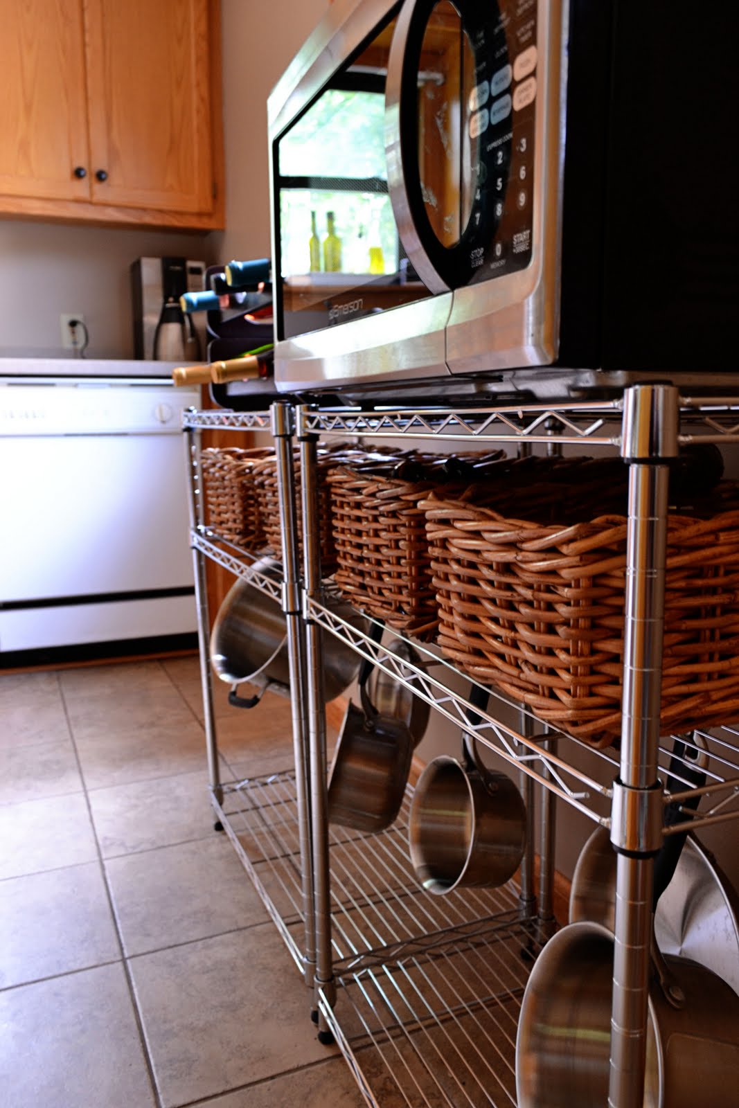 Work With What You Got Microwave Stand The Domestic Domicile