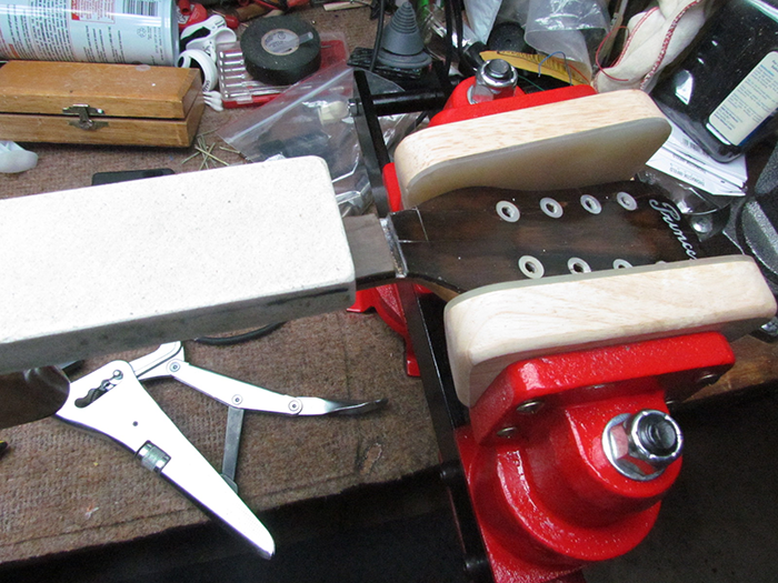 Refretting the Princess Banjo-Mandolin Crawls Backward (When Alarmed)