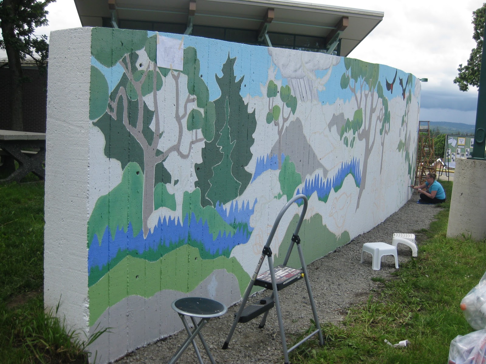 Rogers Mural Project: Mural Progress: May 25th
