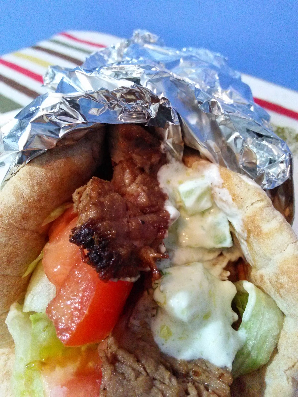 Greek-Style Gyros with Tzatziki Sauce