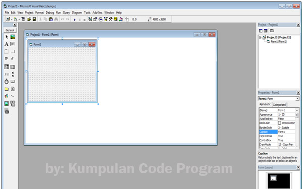 Belajar Mudah Bahasa Pemograman Visual Basic 6.0 | Kumpulan Code Program