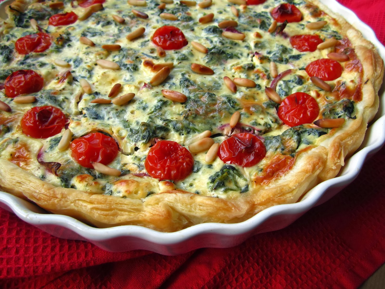 Spinat Feta Quiche