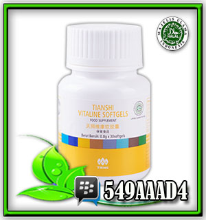 Vitaline Softgel vitaline softgel capsules, herbal awet muda, herbal perpanjang usia sel, obat herbal penghancur batu ginjal