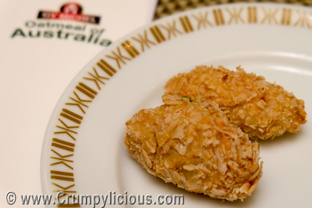 ham and cheese oat fritters