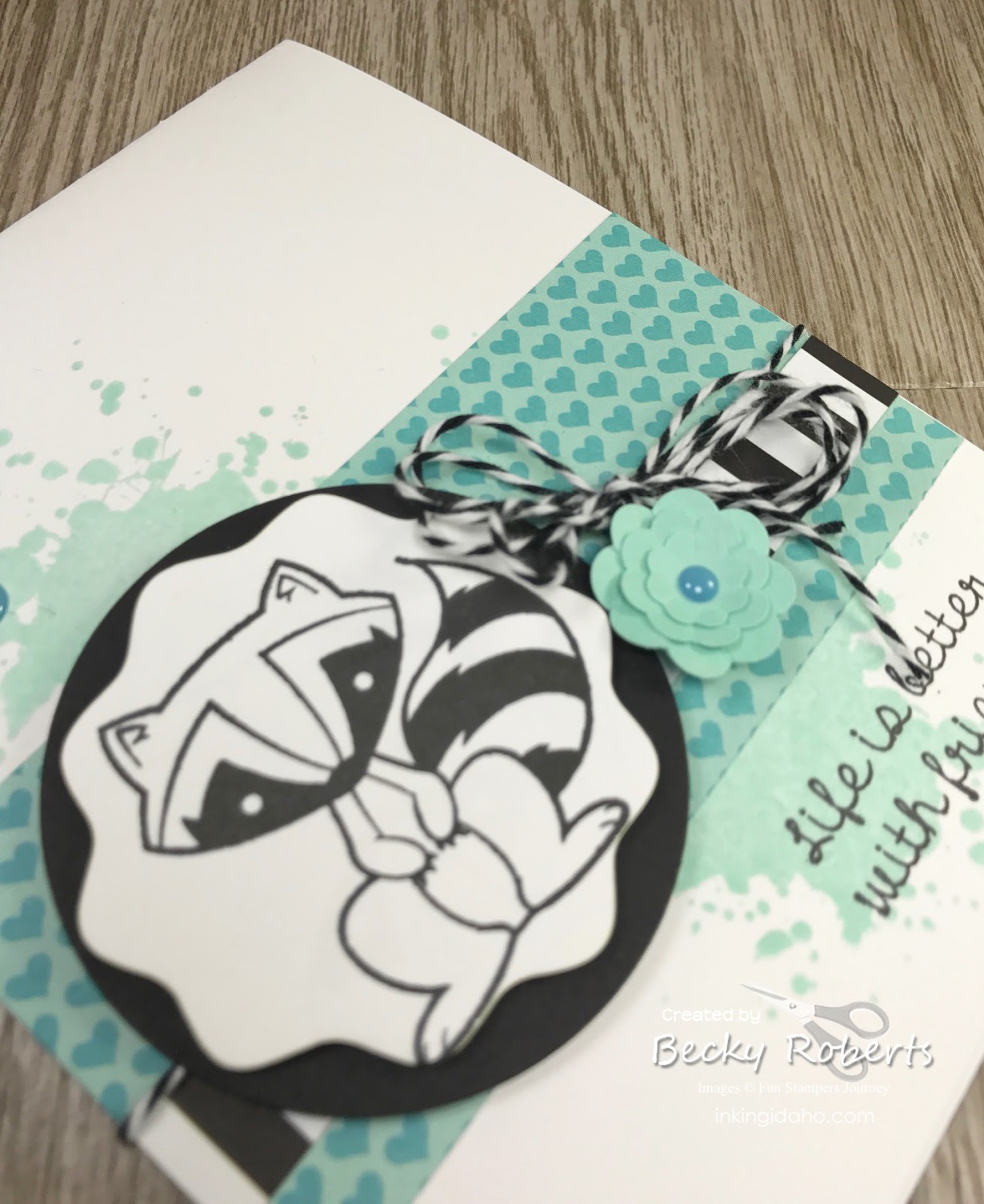 Inking Idaho Creature Comforts Card and Candy Tag