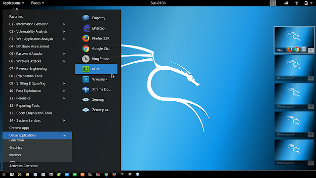 Install Best Downloader di Kali Linux with uGet Install Best Downloader di Kali Linux with uGet