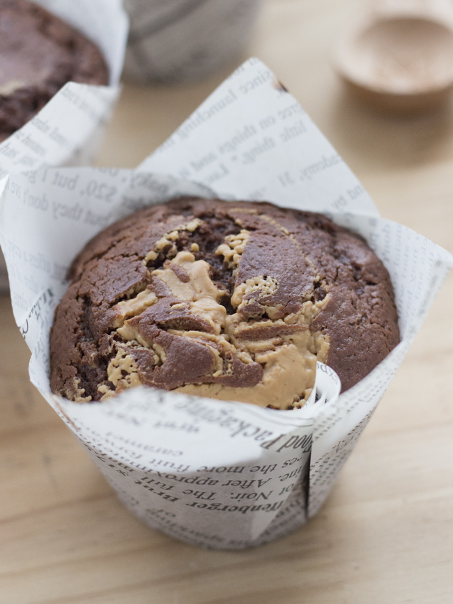 Objetivo Cupcake Perfecto. Muffins de chocolate con mantequilla de