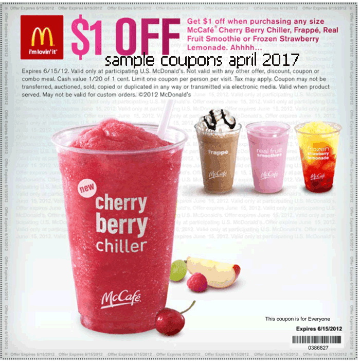 Mcdonalds mailer coupons april