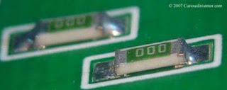 solder ujung resistor