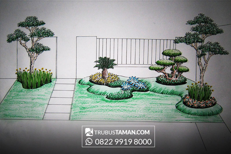 Sketsa Gambar Taman : Gambar sketsa bunga mawar termasuk mudah untuk