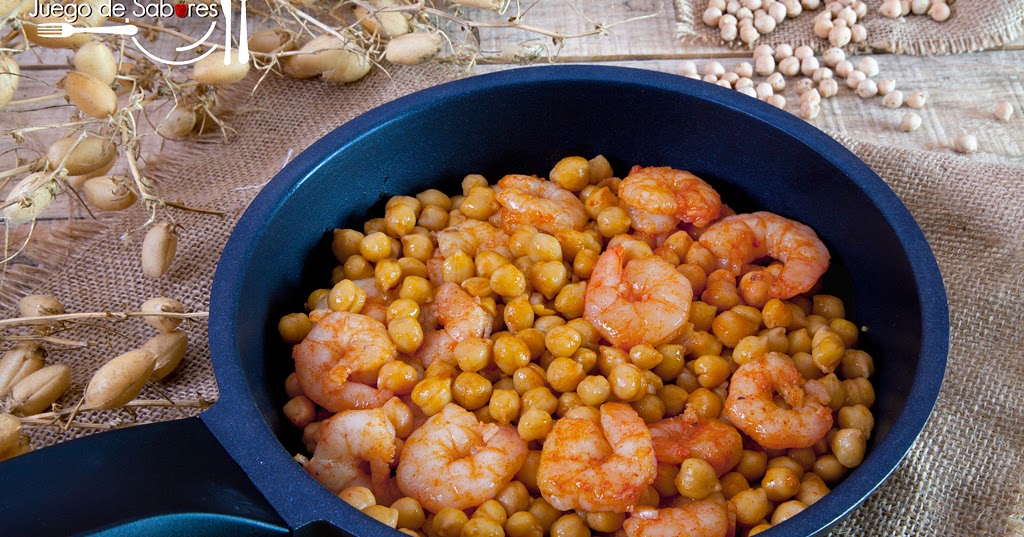 JUEGO DE SABORES : GARBANZOS CON GAMBAS image of JUEGO DE SABORES : GARBANZOS CON GAMBAS