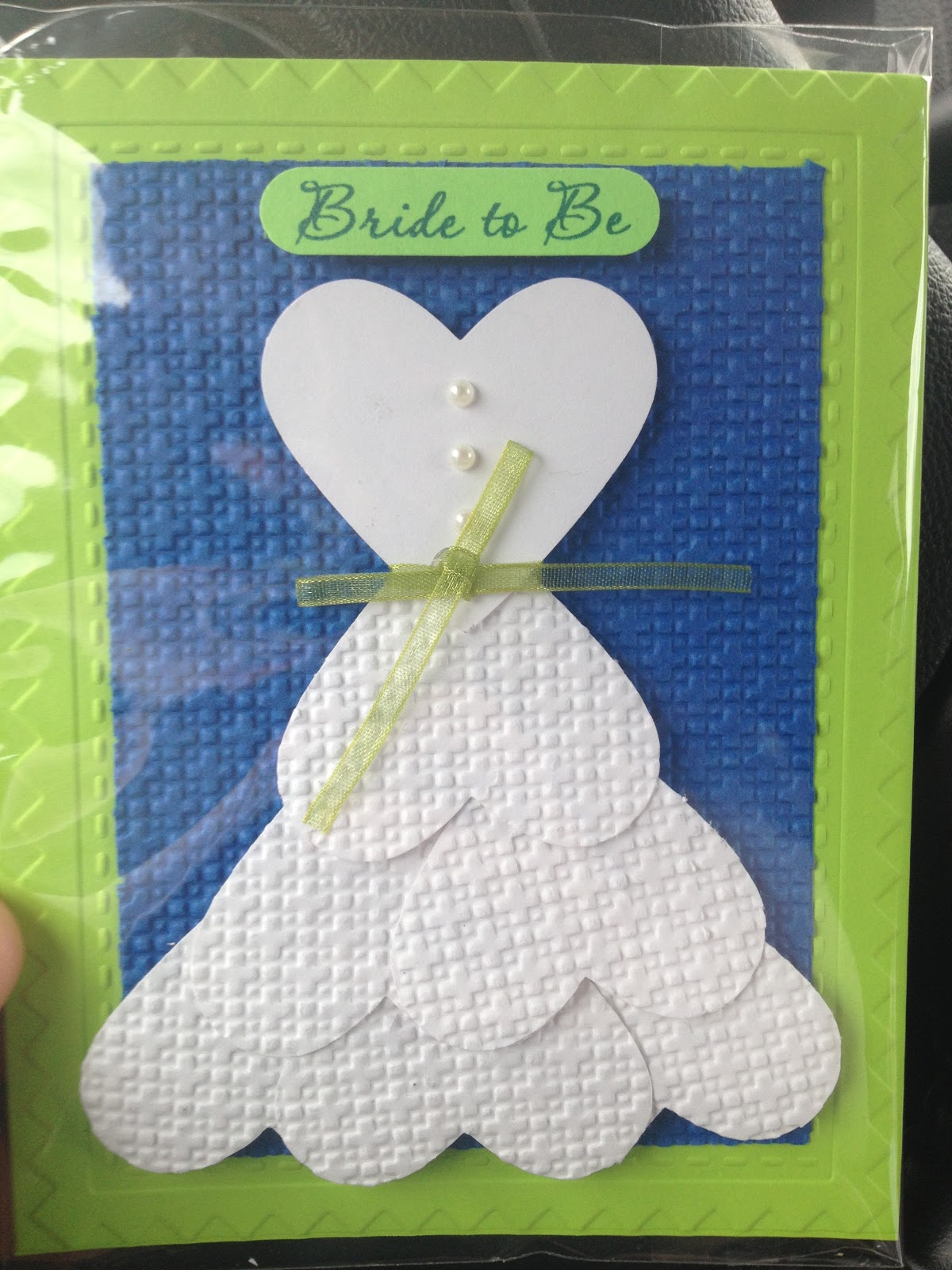 Craftin' and Stampin' Bridal Shower Card