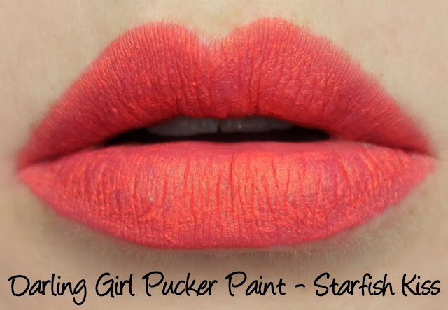 Darling Girl Pucker Paints - Starfish Kiss Swatches & Review