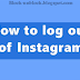  How Do You Logout Of Instagram 