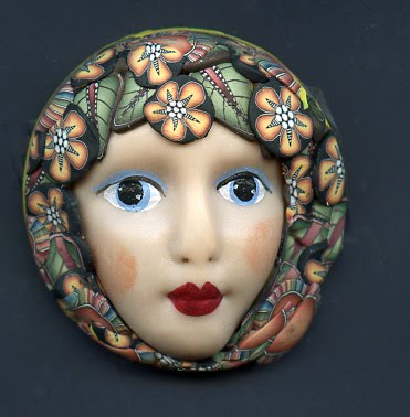 Linsart Creations in Clay: Polymer Clay Art Doll Faces with Hats