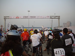 Start of "28Kms amateur Ride'.(Sunday 13-2-2011)
