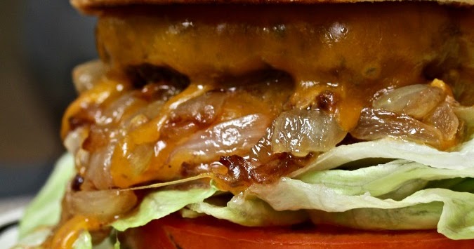Stirring the Pot: Burger Club Roundup: Caesar Salad and Flank Steak Burgers  on Garlic Crostini