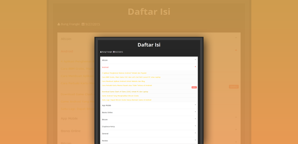 Cara Membuat Sitemap/Daftar Isi Berdasarkan Label Secara Otomatis