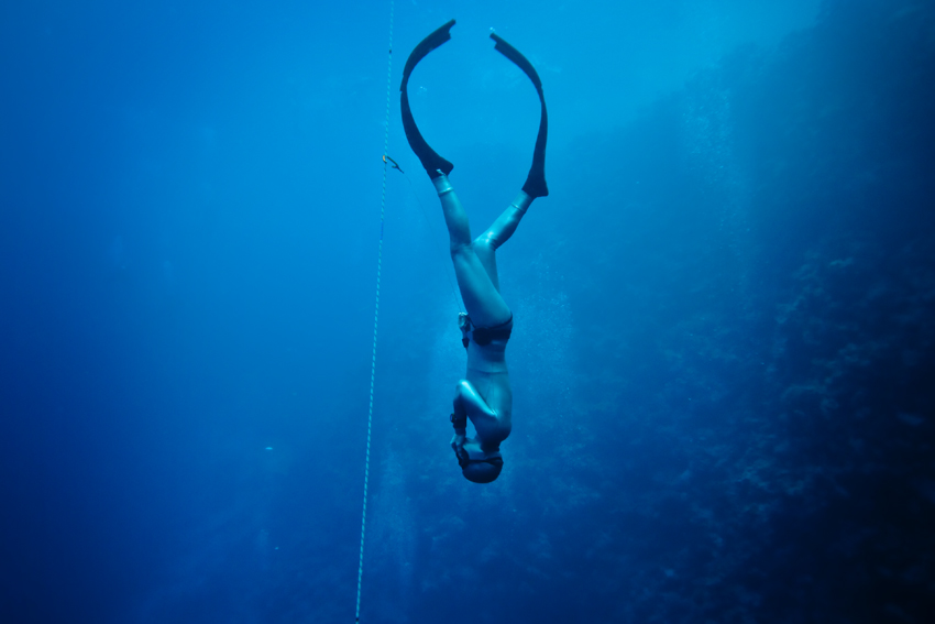 L'énergie des sports extrêmes Free Diving