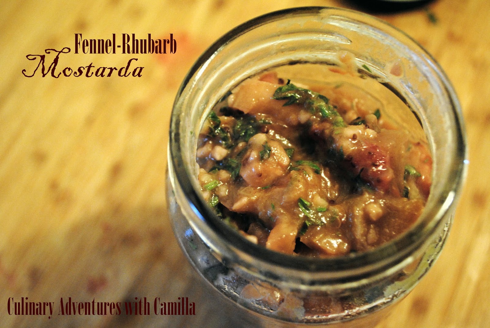 RhubarbFennel Mostarda {Easter}