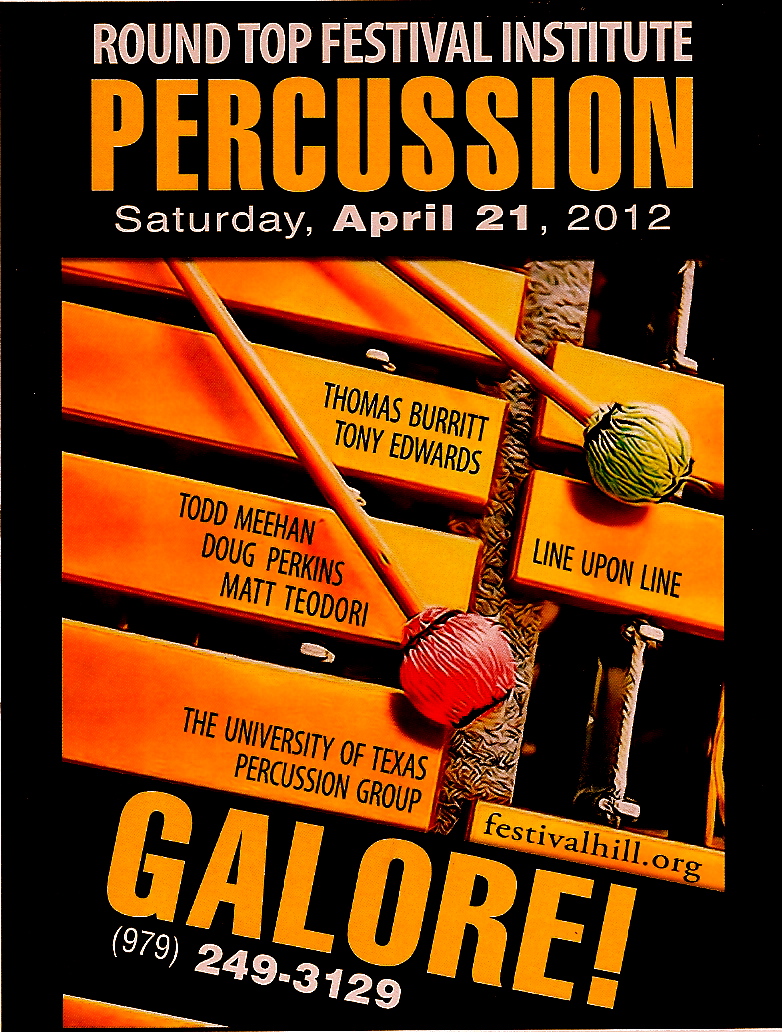 The Brenham House Round Top Festival Institute Presents Percussion Galore!