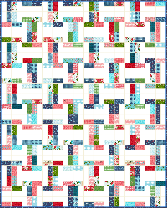 Lets Quilt Something: Interlock - Free Quilt Pattern - Jelly Roll