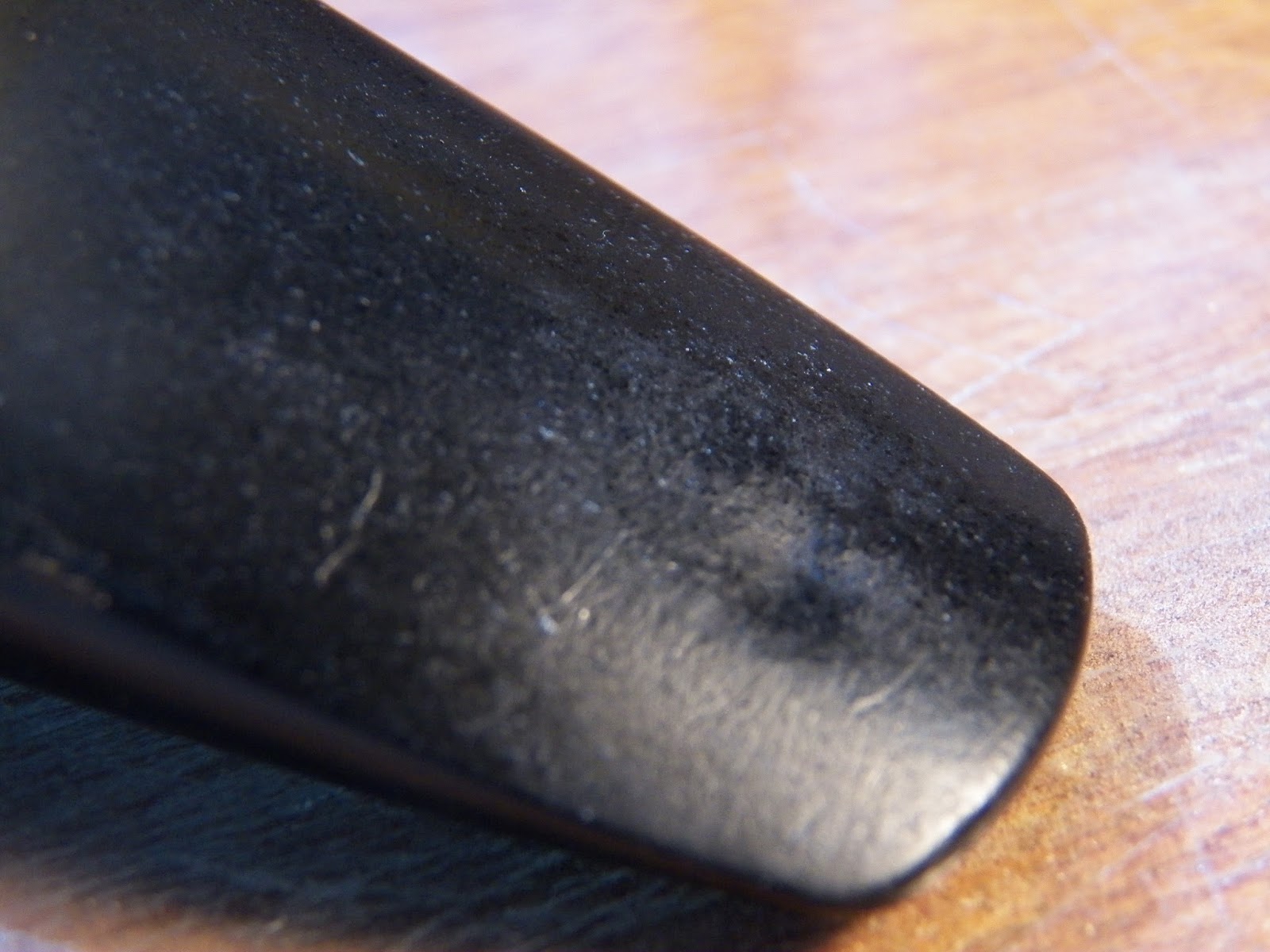 Stuff Sax Removing a tooth gouge from a hard rubber mouthpiece