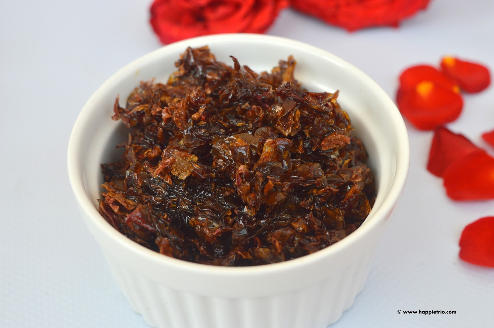 Gulkand Rose Petals Preserve Rose Petals Jam How to make Gulkand