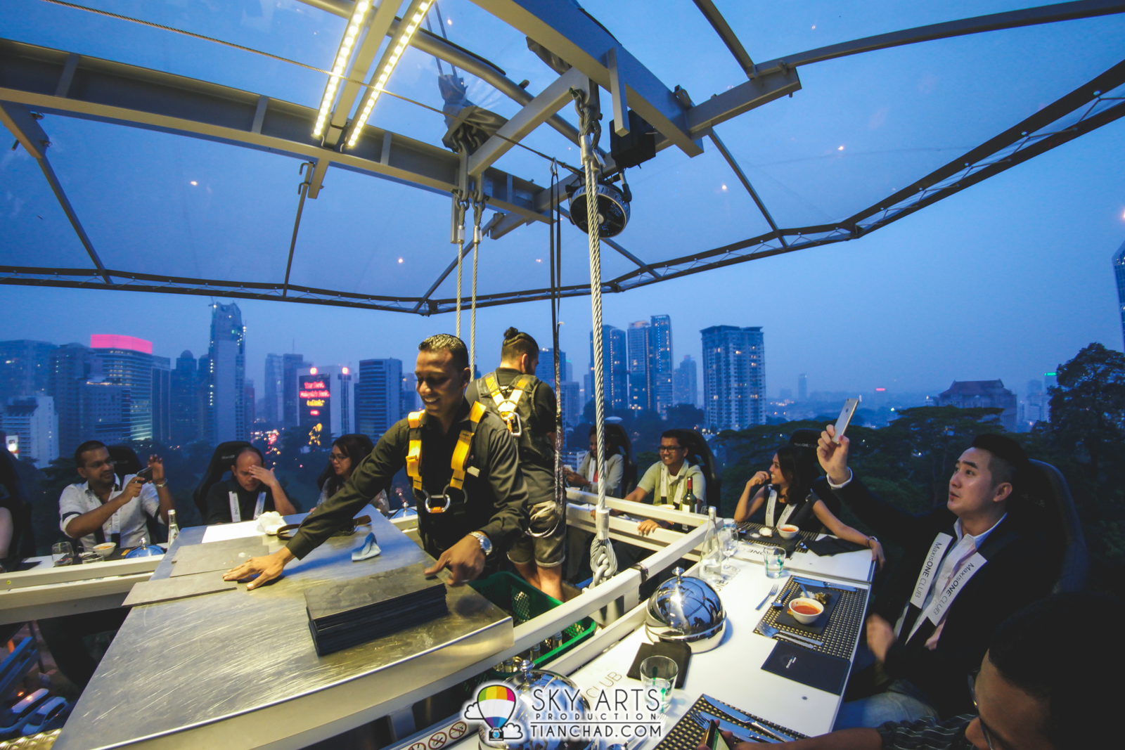 Most Surreal Dinner In The Sky @ KL Tower, Malaysia #dinnerinthesky