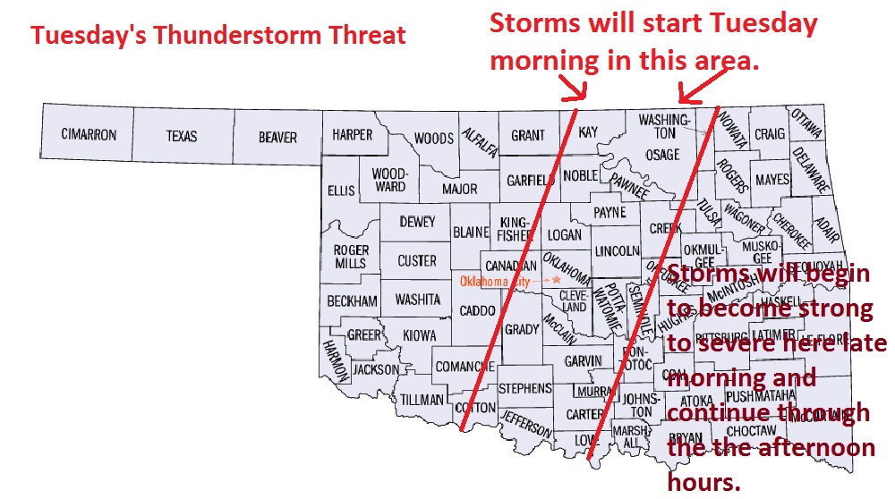 Oklahoma Weather Lab Aprillike Weather to Start the Week