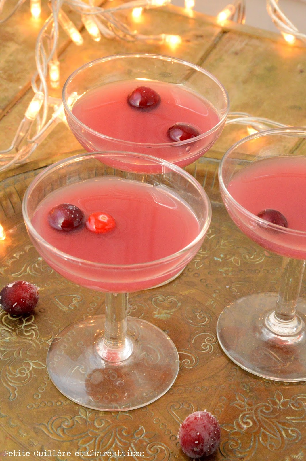 Petite Cuillère et Charentaises Cocktail Litchi, Rose, Vinaigre de Framboise {sans alcool}