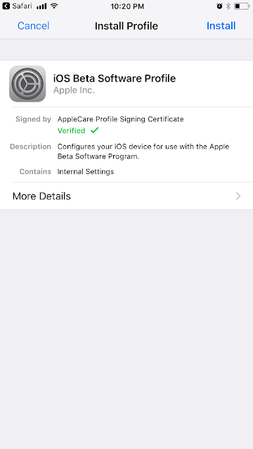 To begin downloading iOS 11 Public Beta on your device, you need to Sign Up for iOS 11 Public Beta Testing Program first which is as below;