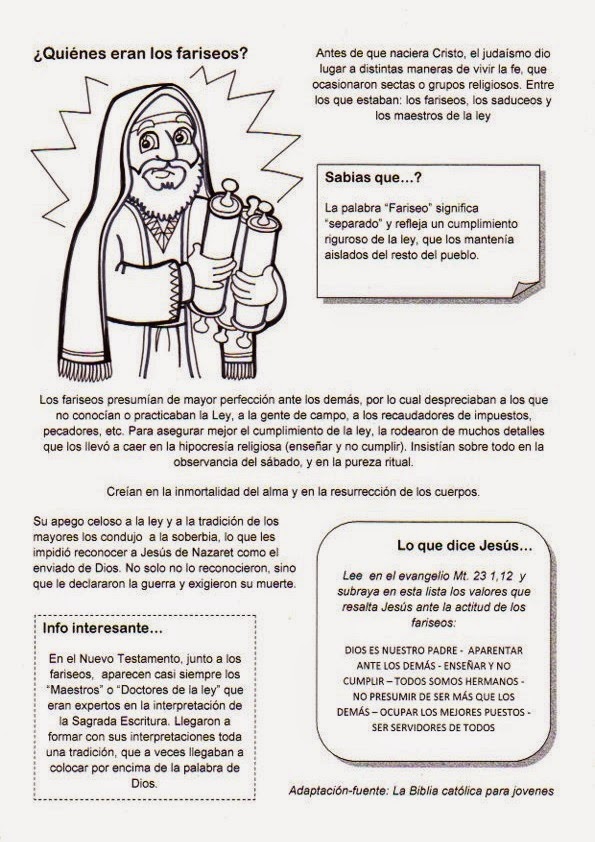 El Rincón de las Melli ¿Quiénes eran los fariseos? El Rincón de las Melli ¿Quiénes eran los fariseos?