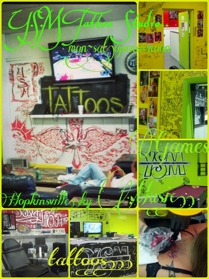 to Y.S.M. yes sir, Y'all See Me Now right. Y.S.M TATTOO STUDIO