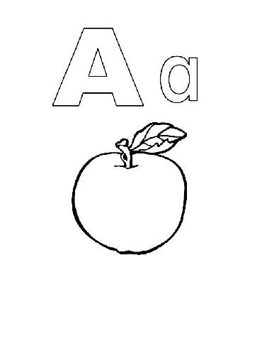 Alphabet Coloring on Preschool Coloring Pages Alphabet Alphabook A